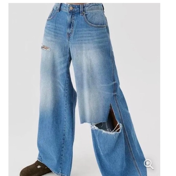 BDG Urban Outfitters Ultra Baggy Low Rise Relaxed Denim Jeans Normcore B… - Picture 11 of 14